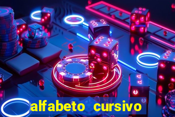 alfabeto cursivo para treinar caligrafia